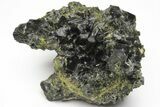 Lustrous, Epidote Crystal Cluster on Actinolite - Pakistan #213440-1